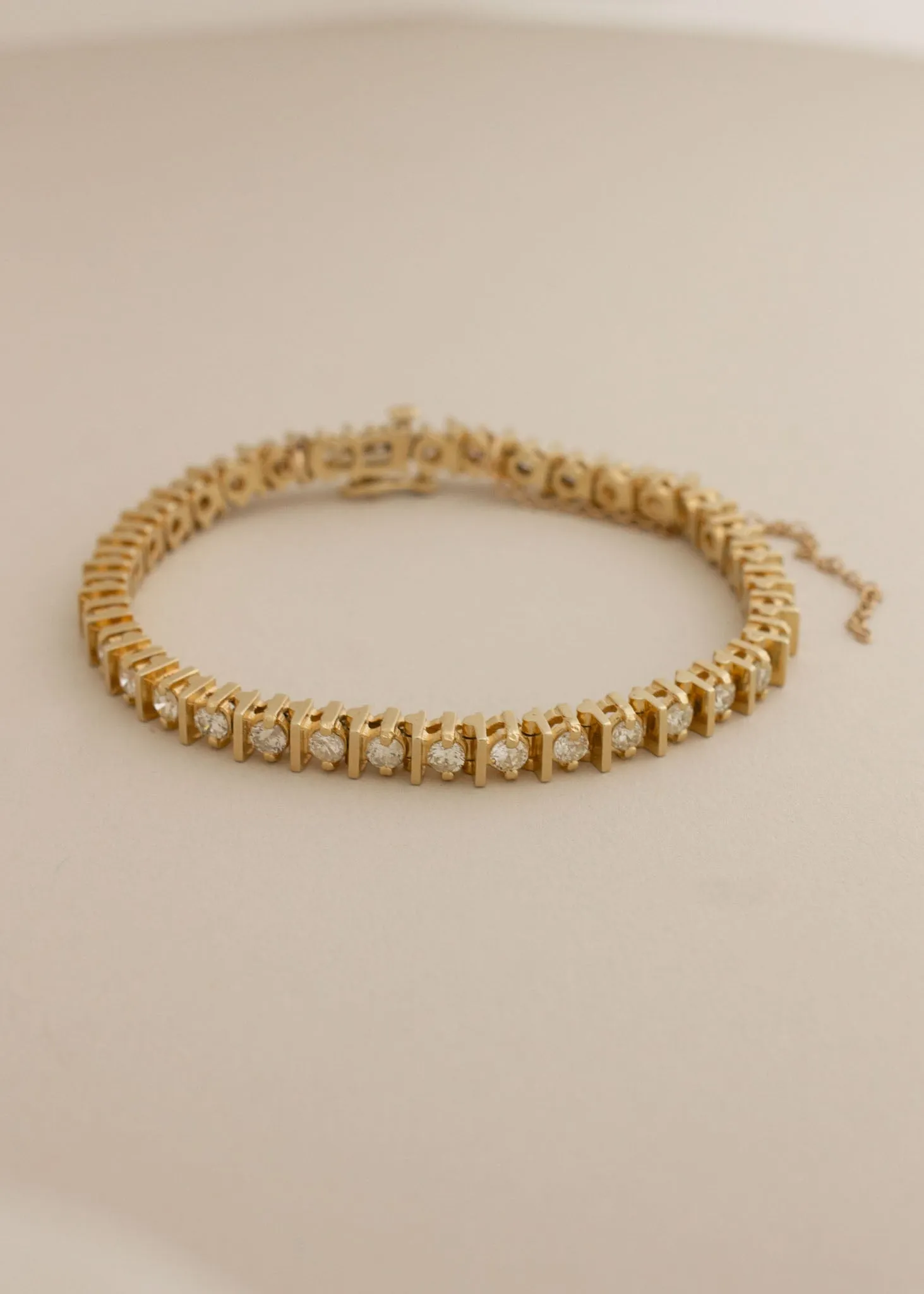 Vintage Bar Tennis Bracelet 4.5ctw