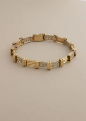 Vintage Rectangular Tennis Bracelet