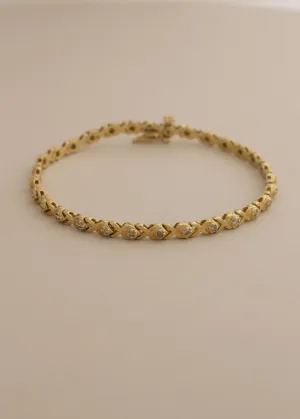 Vintage XO Tennis Bracelet