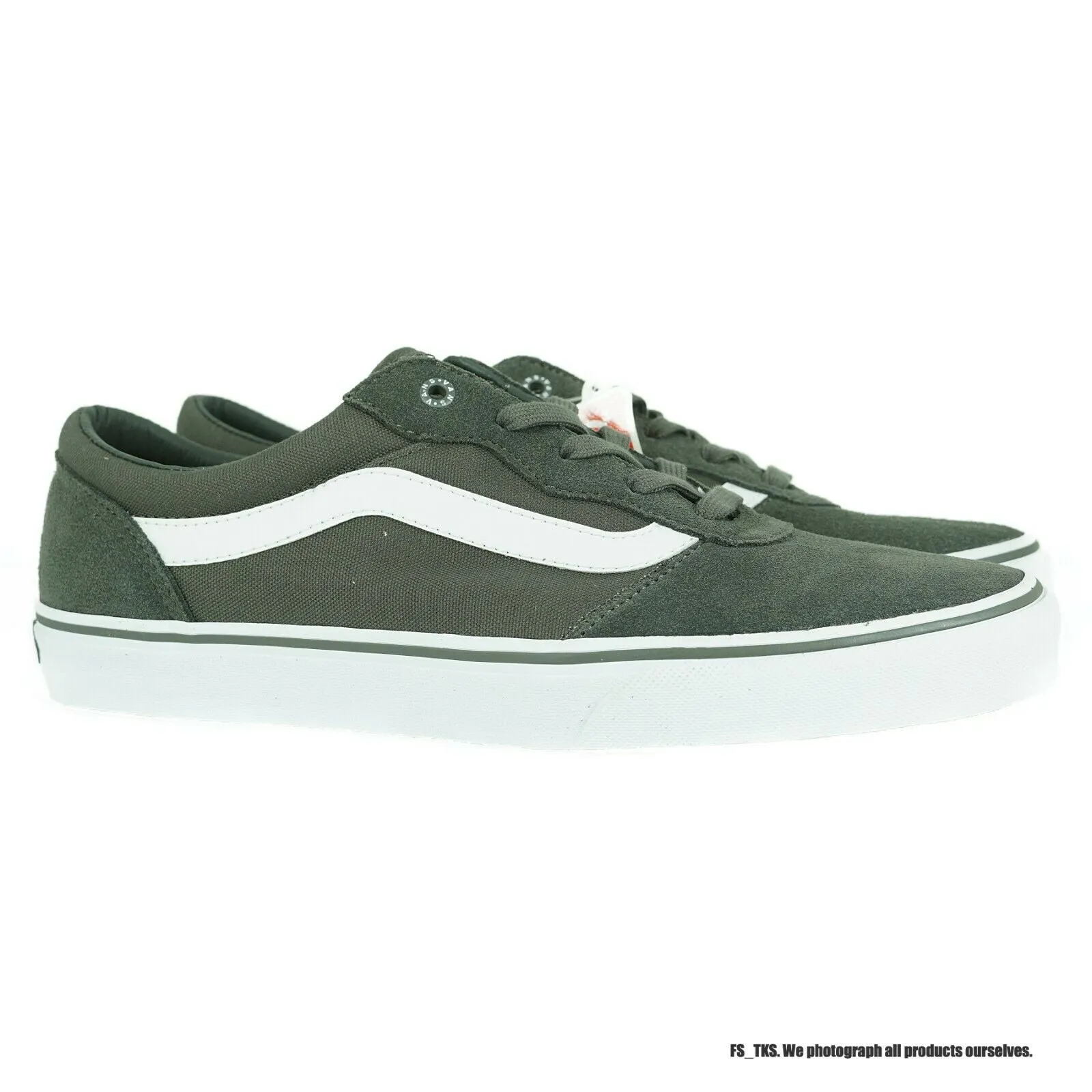 VN000ZUVFM5 VANS Milton Suede/Canvas (Charcoal) Men Sneakers Size 8