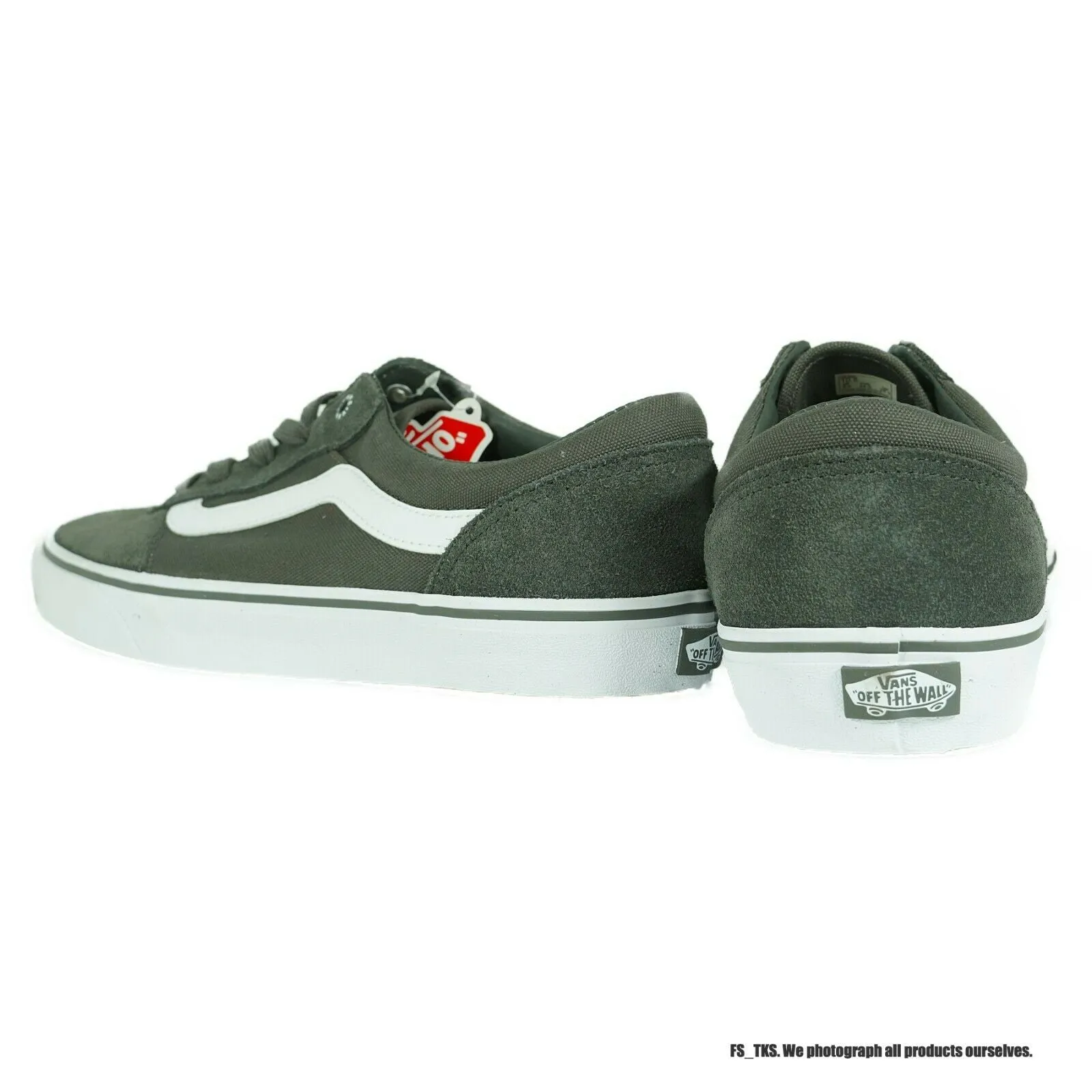 VN000ZUVFM5 VANS Milton Suede/Canvas (Charcoal) Men Sneakers Size 8