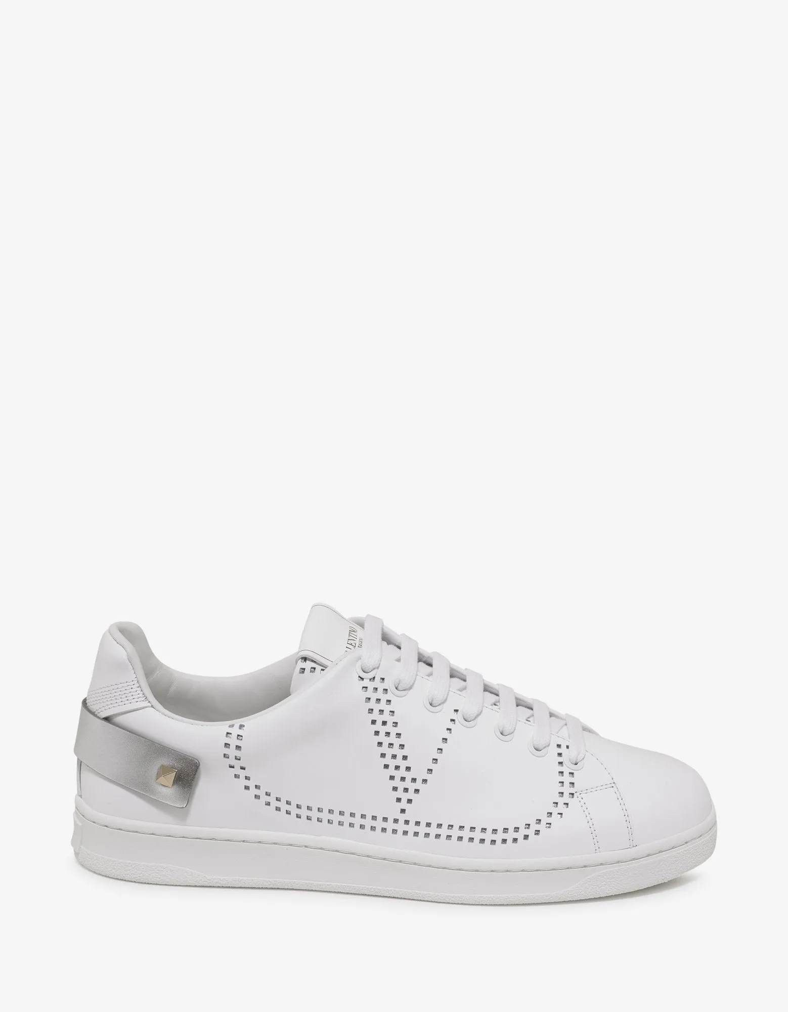 White Go Logo Tennis Trainers -