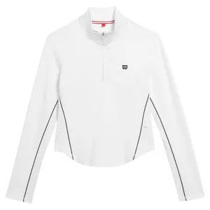 Wilson Women's Brentwood 1/2 Zip Longsleeve - Bright White