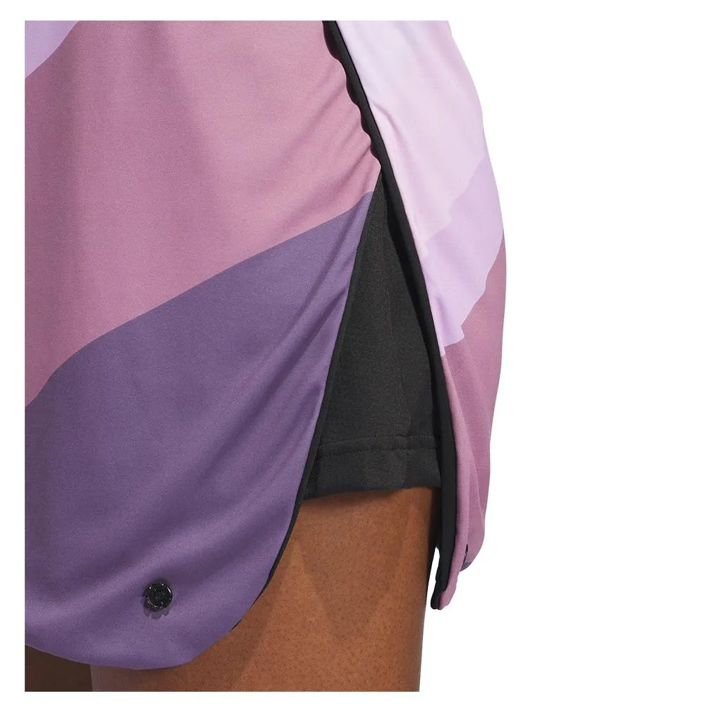 Women's Aero Ready Transformative Tennis Dress Wonder Orchid and Black