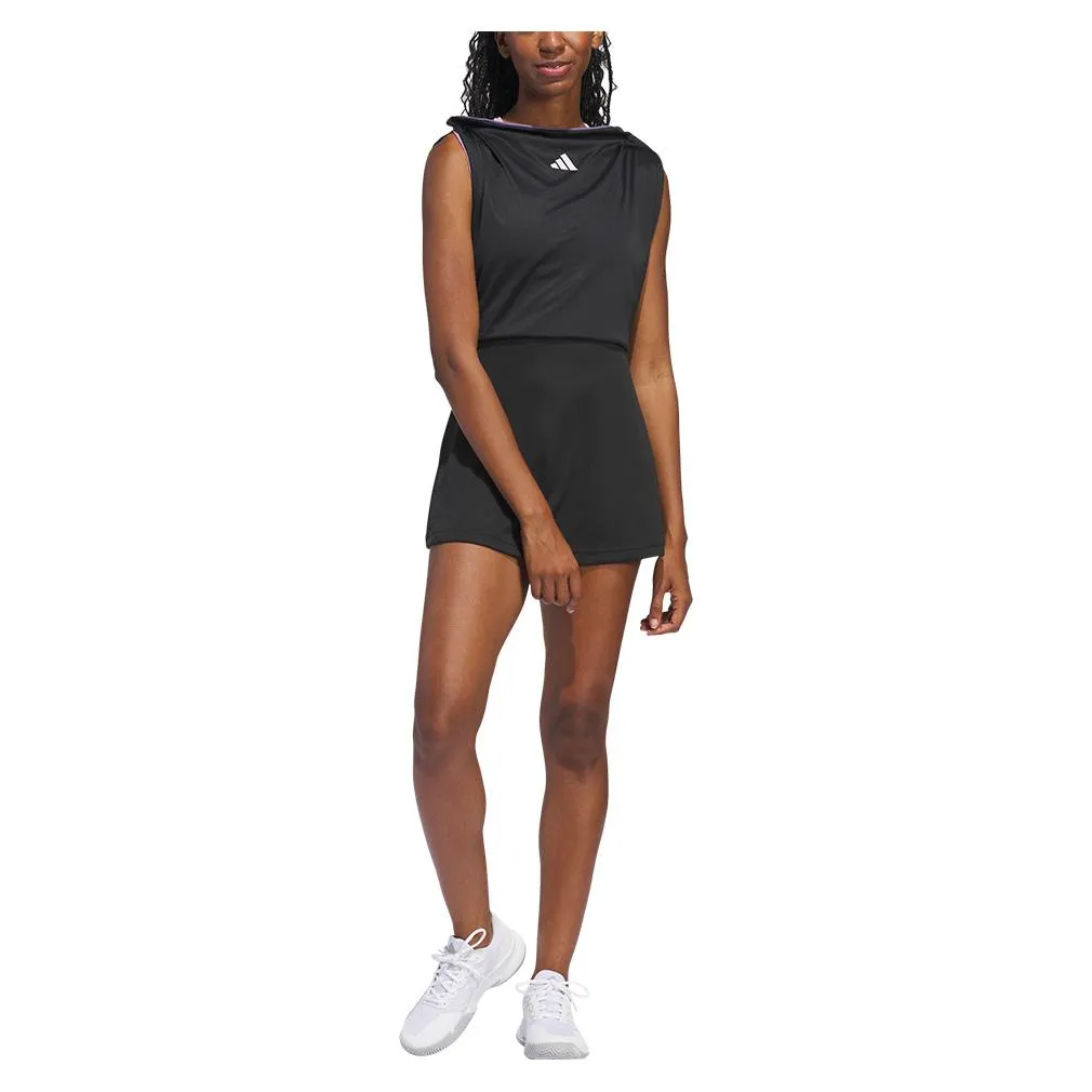 Women's Aero Ready Transformative Tennis Dress Wonder Orchid and Black