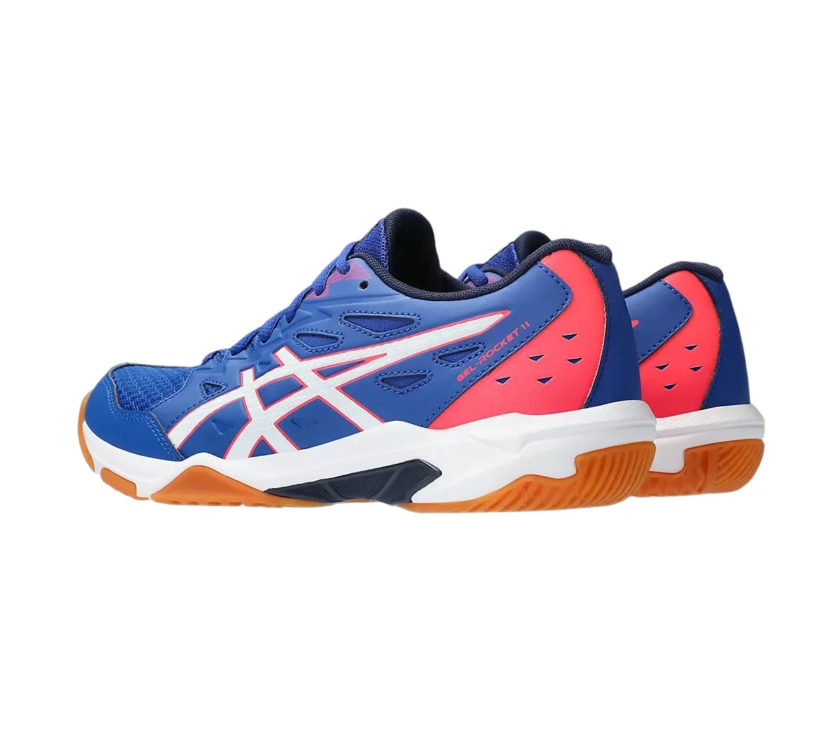 Womens Asics Gel-Rocket 11 Blue/ White Indoor Sports Athletic Shoes