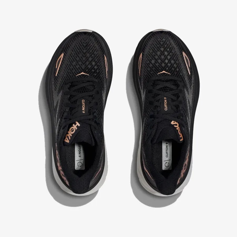 Women's Clifton 9 (Black/Rose Gold)