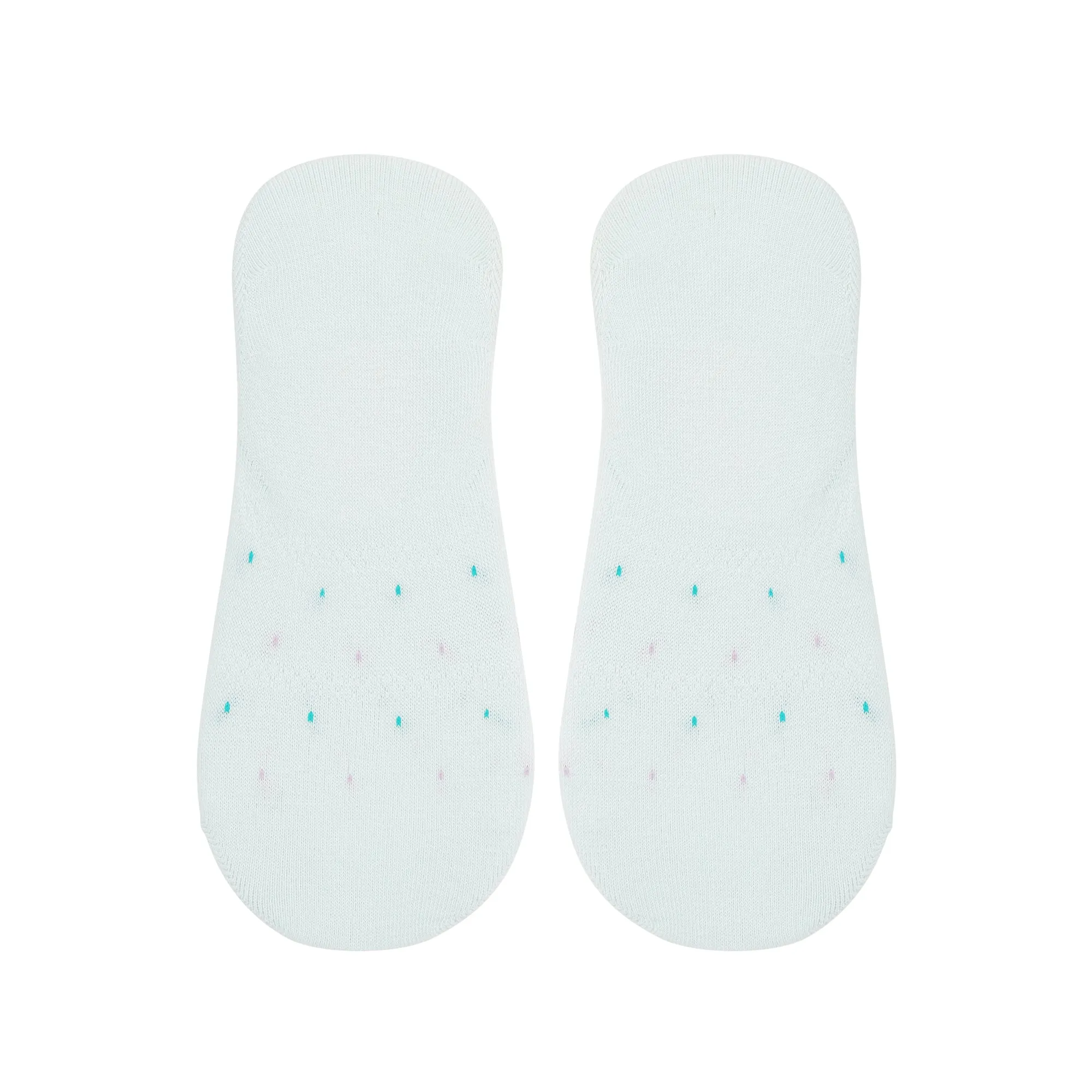 Women's Colored Invisible Dotted Foot Socks