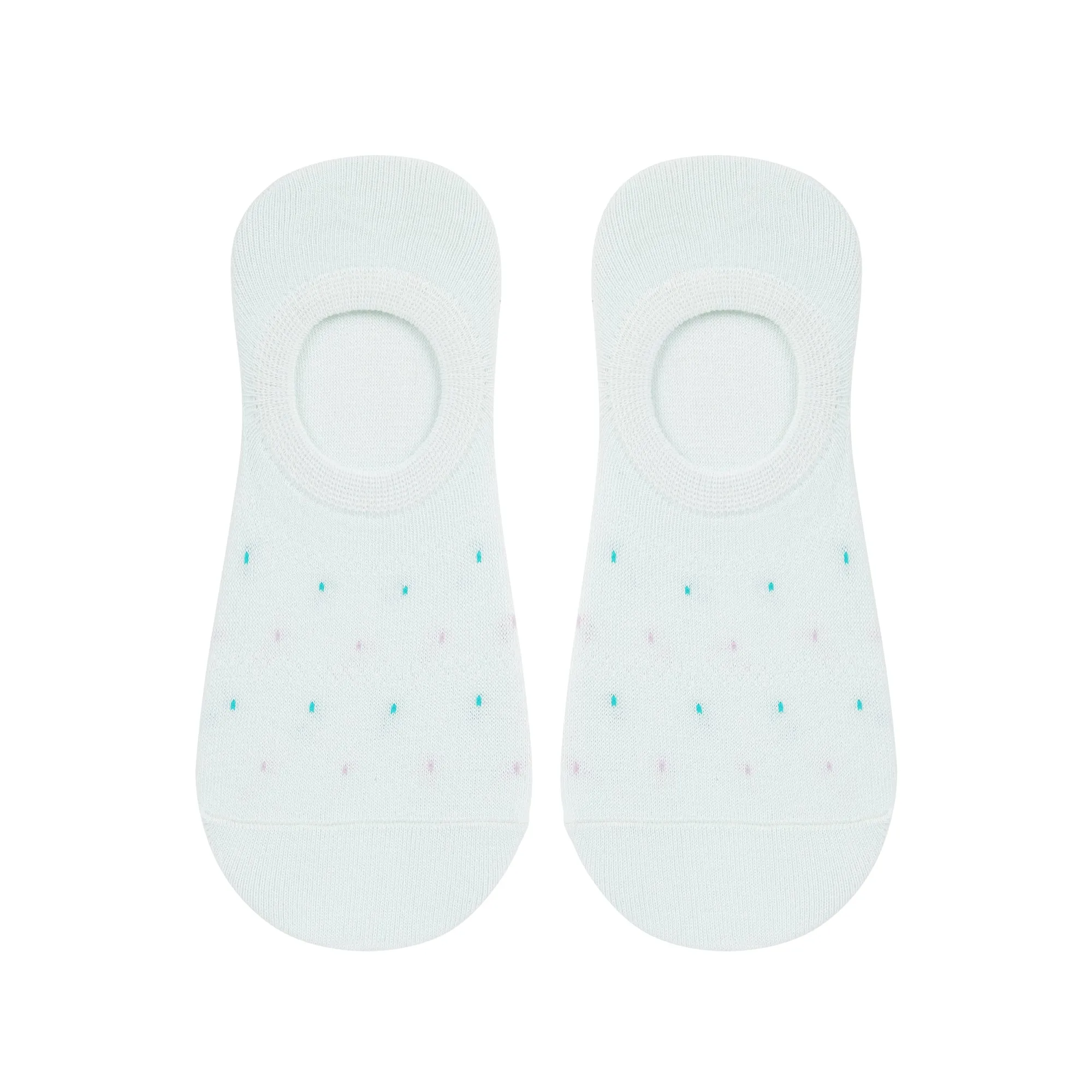 Women's Colored Invisible Dotted Foot Socks