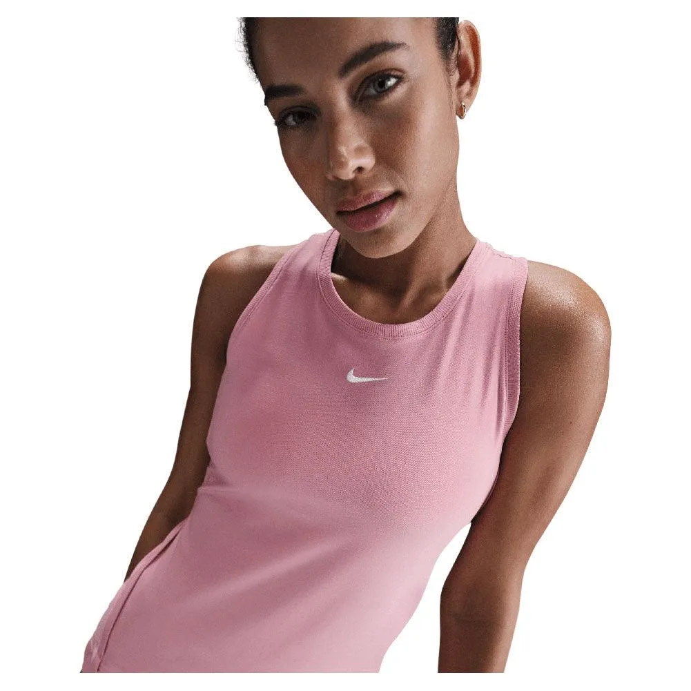 Women`s Dri-Fit Victory Tennis Tank Elemental Pink and White