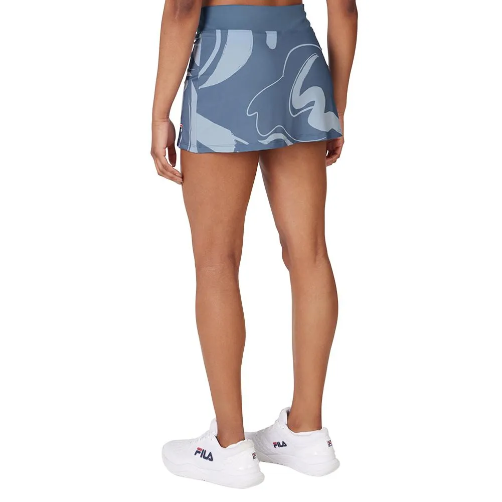 Women's Essentials A-Line Tennis Skort Elemental Blue and Celestial Blue