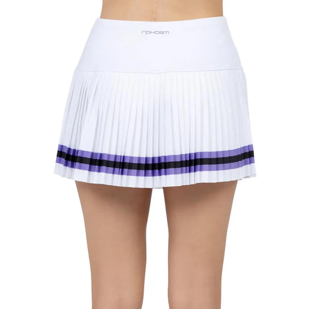 Women's Harper Tennis Skort White and Lavender