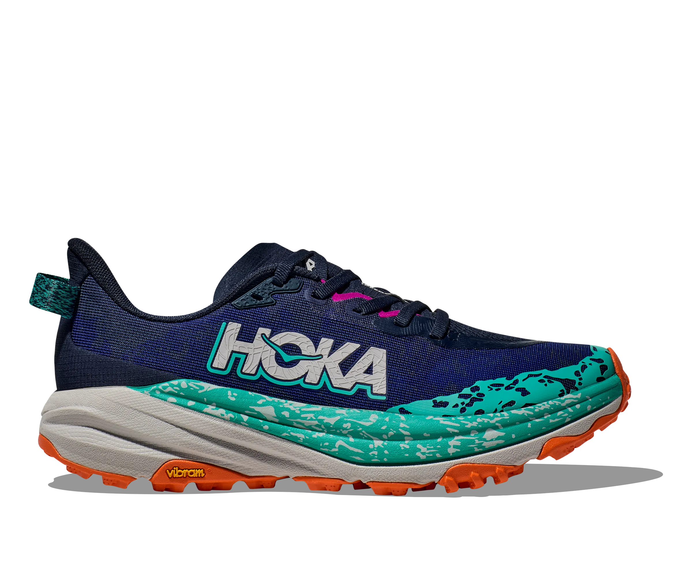 Women's Hoka Speedgoat 6 Color: Varsity Navy/ Meteor