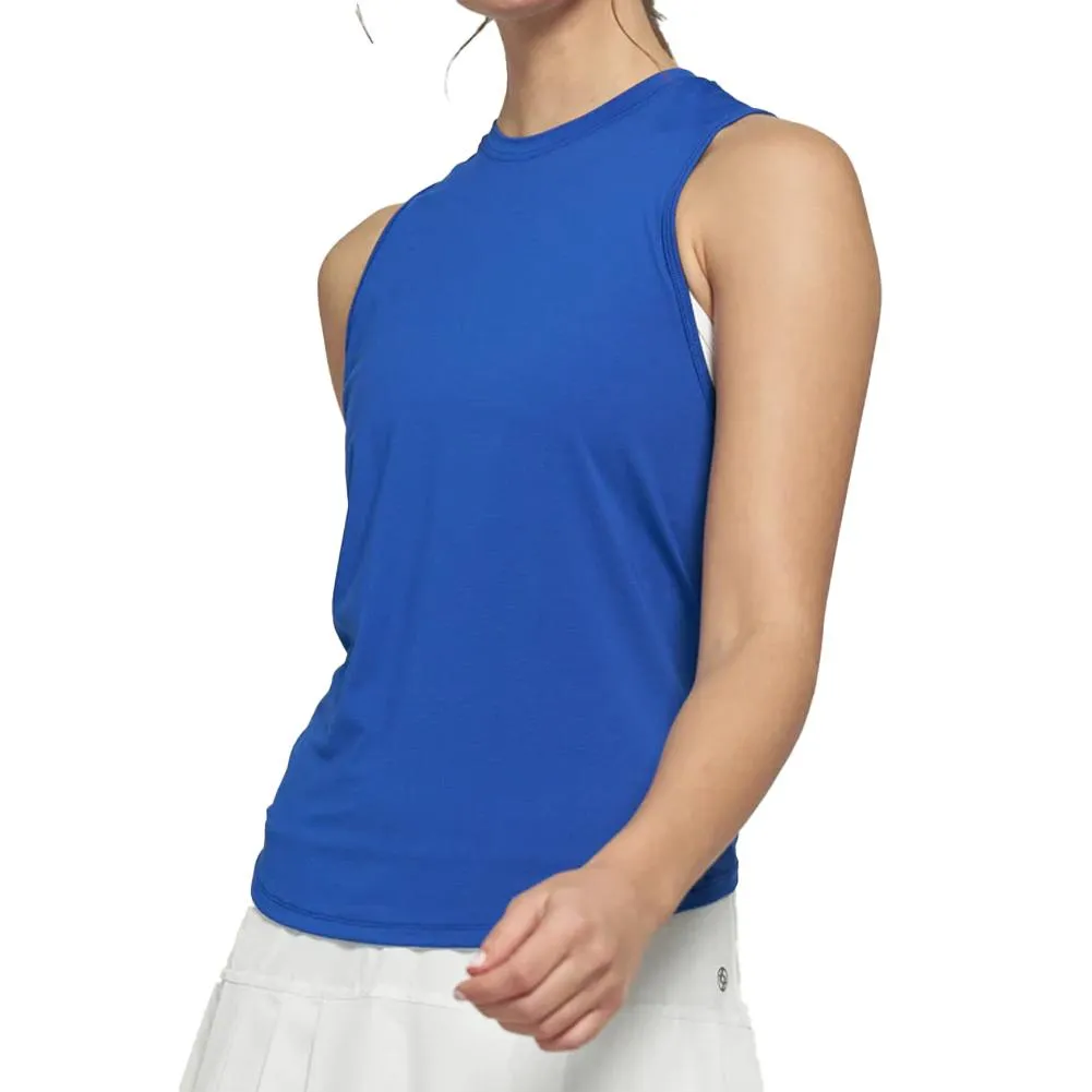 Women's Muscle Tennis Tank Surf Blue