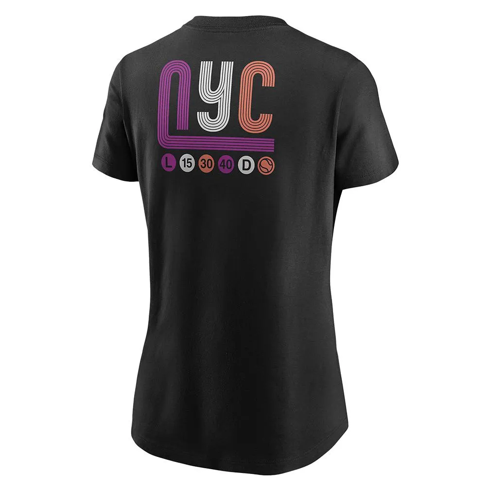 Women`s NYC Tennis T-Shirt Black