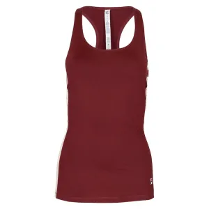 Womens Performance Iconic Racerback Tennis Tank Cabernet and Angora