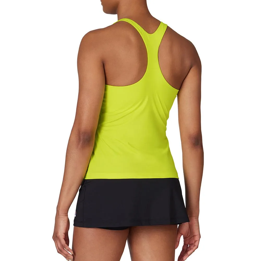 Women's Racerback Tennis Tank Cyber Lime