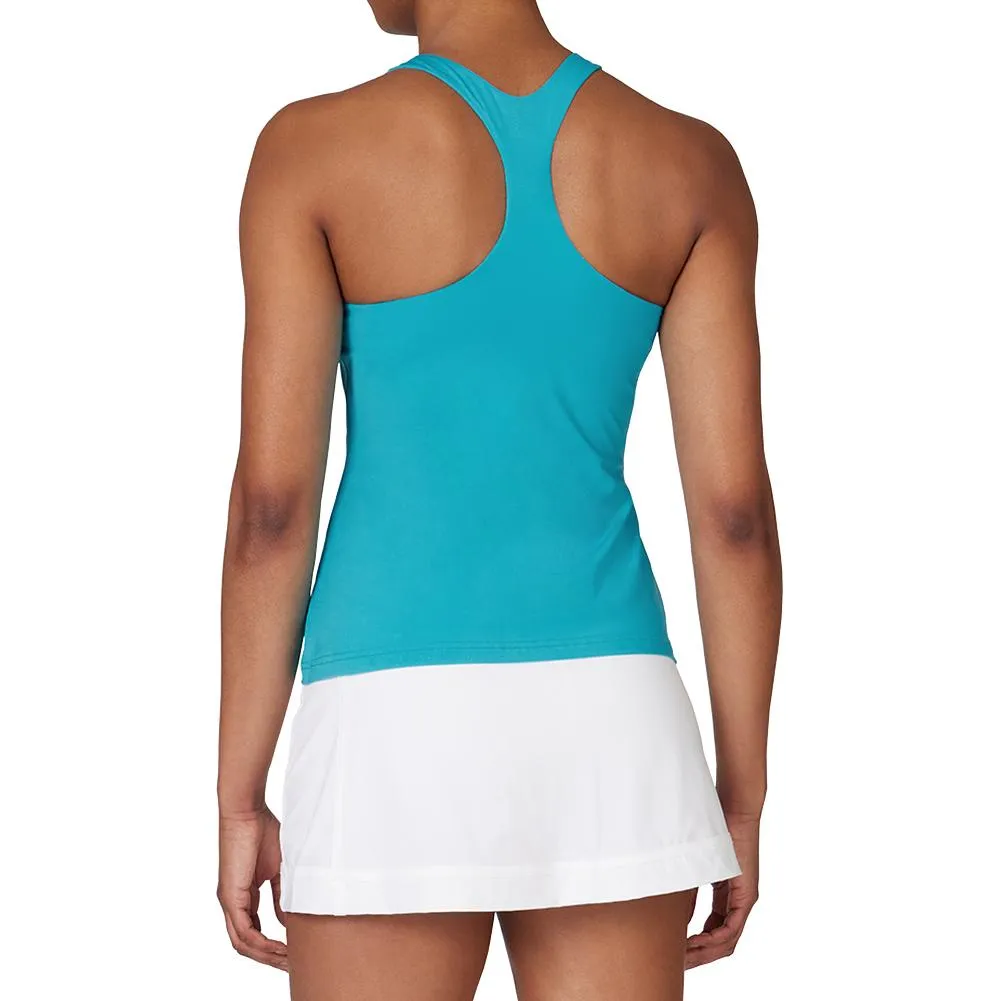 Women's Racerback Tennis Tank Scuba Blue