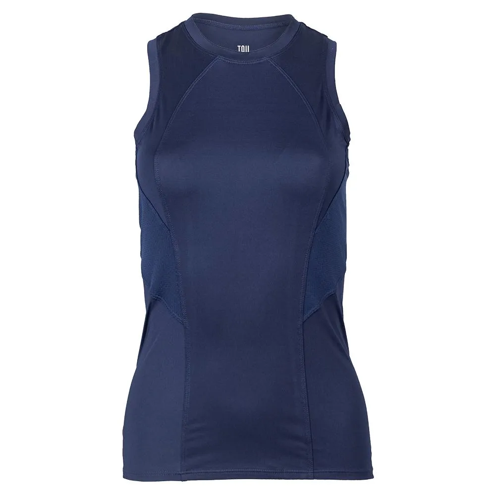 Women's Sarita Racerback Tennis Tank Navy Blue