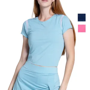 Women`s Shimmer Slim Tennis Top