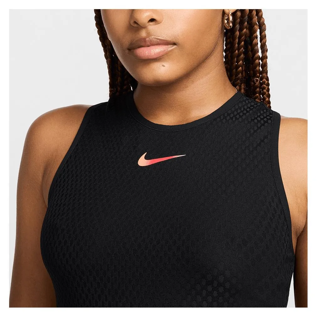 Womens Slam Dri-Fit Tennis Tank Black