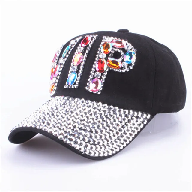 [YARBUU]CAP Wholesale 2017 Hat Rhinestone Print Denim hat Rivet Sun-Shading VIP Baseball Summer Women's Cap Jean Caps hip hop