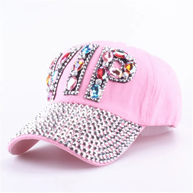 [YARBUU]CAP Wholesale 2017 Hat Rhinestone Print Denim hat Rivet Sun-Shading VIP Baseball Summer Women's Cap Jean Caps hip hop