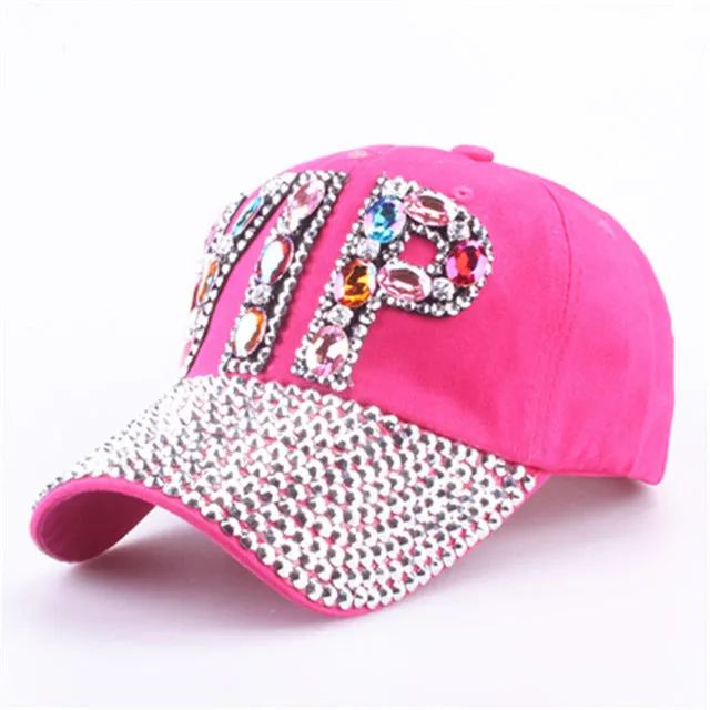 [YARBUU]CAP Wholesale 2017 Hat Rhinestone Print Denim hat Rivet Sun-Shading VIP Baseball Summer Women's Cap Jean Caps hip hop